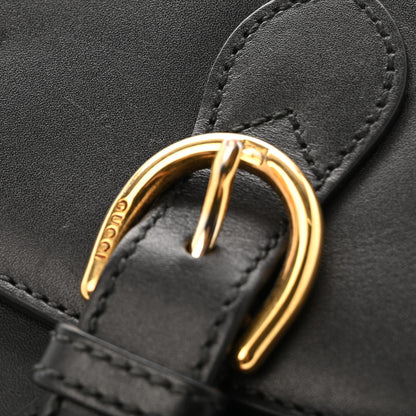 Gucci Charisma Calfskin Gucci Embossed Shoulder Flap Bag Black 11 of 14