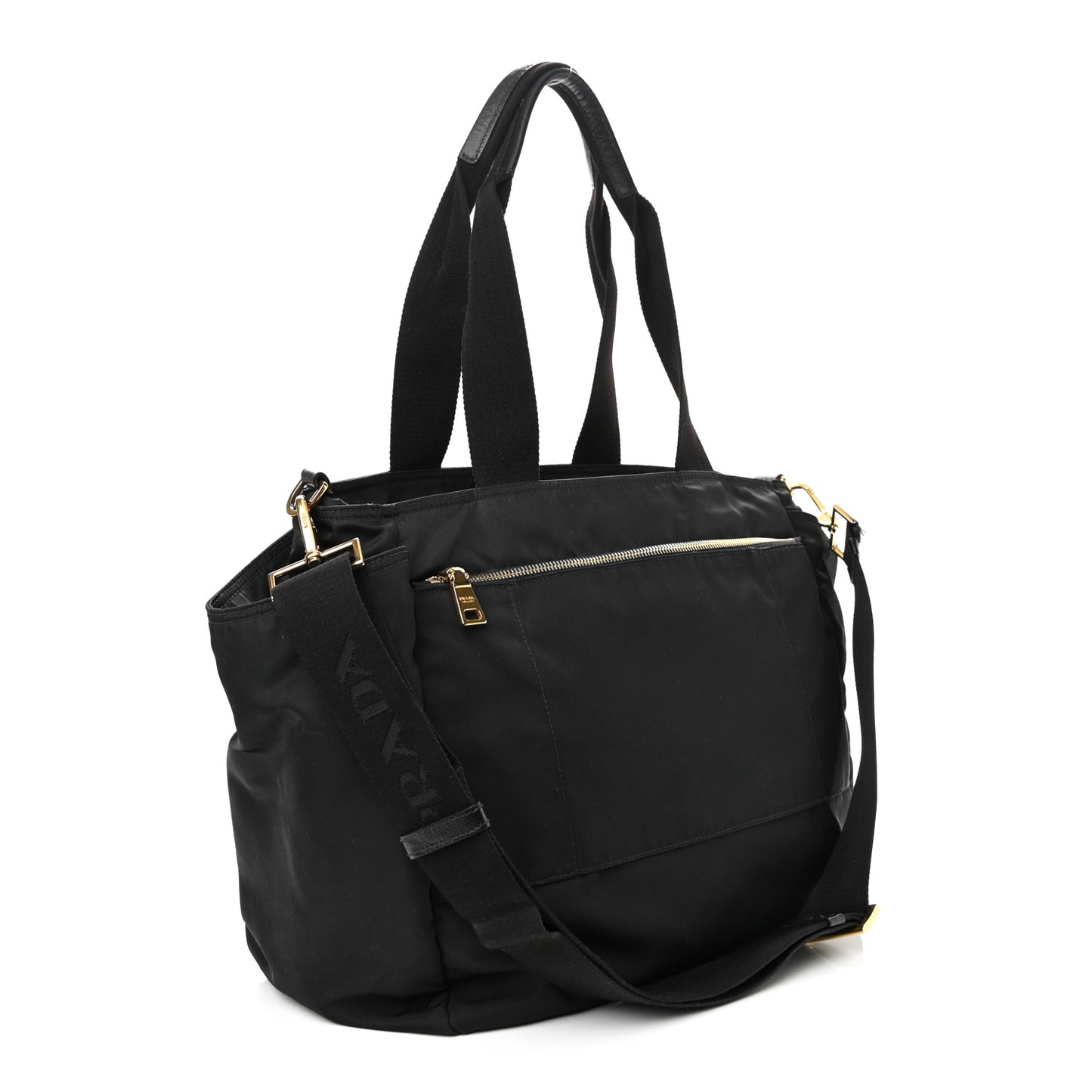 Nylon Vela Baby Bag Black