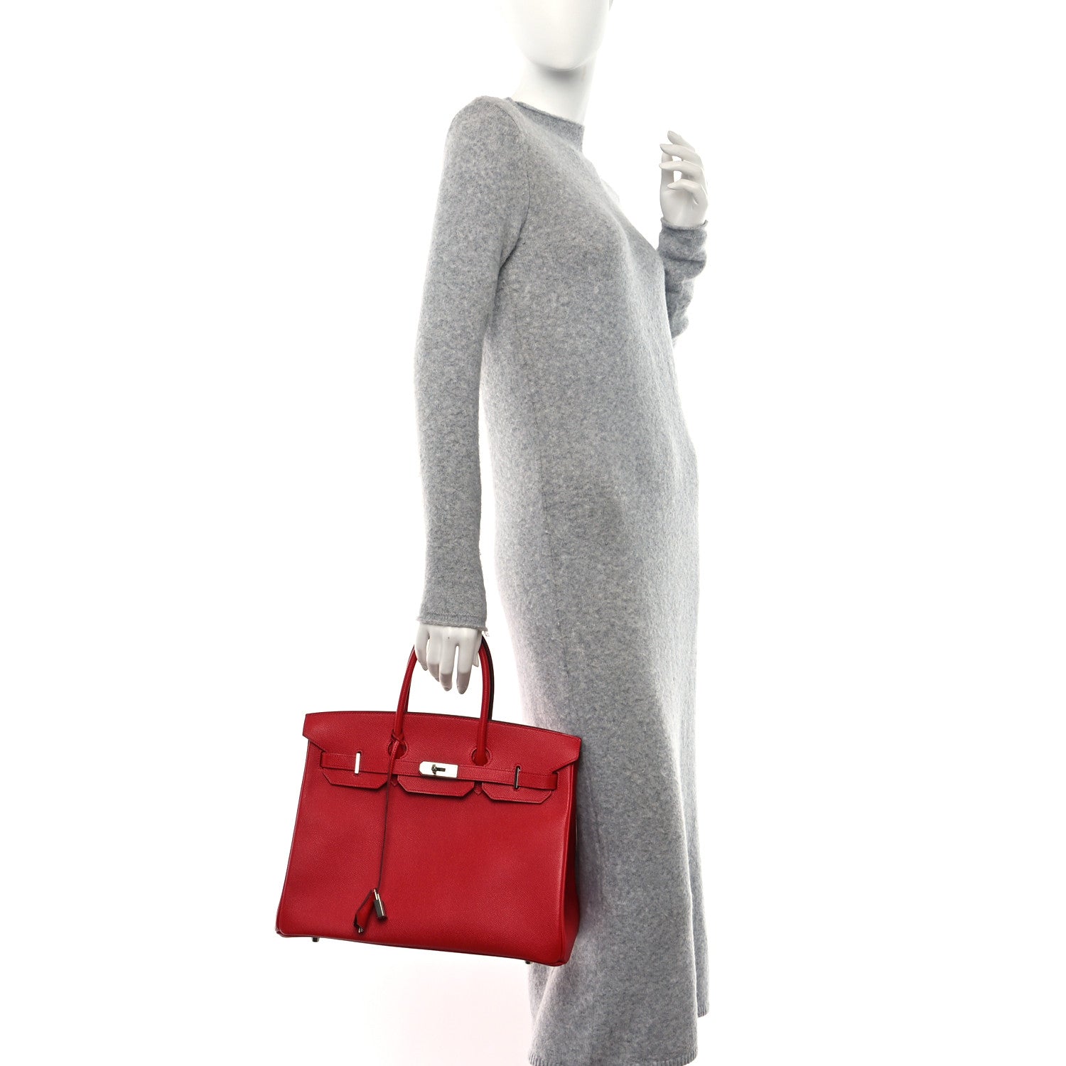 Hermes Epsom Birkin 35 Rouge Casaque 2 of 11