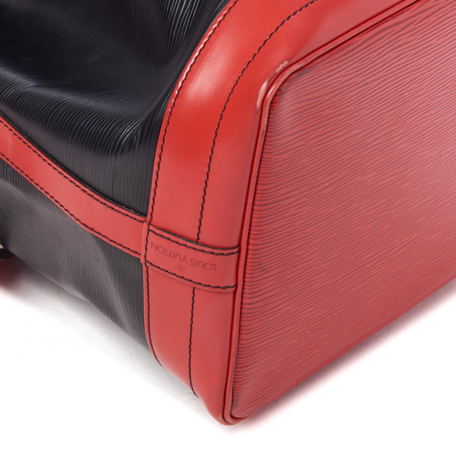 Louis Vuitton Epi Bi-Color Noe Castillan Red Black 6 of 10