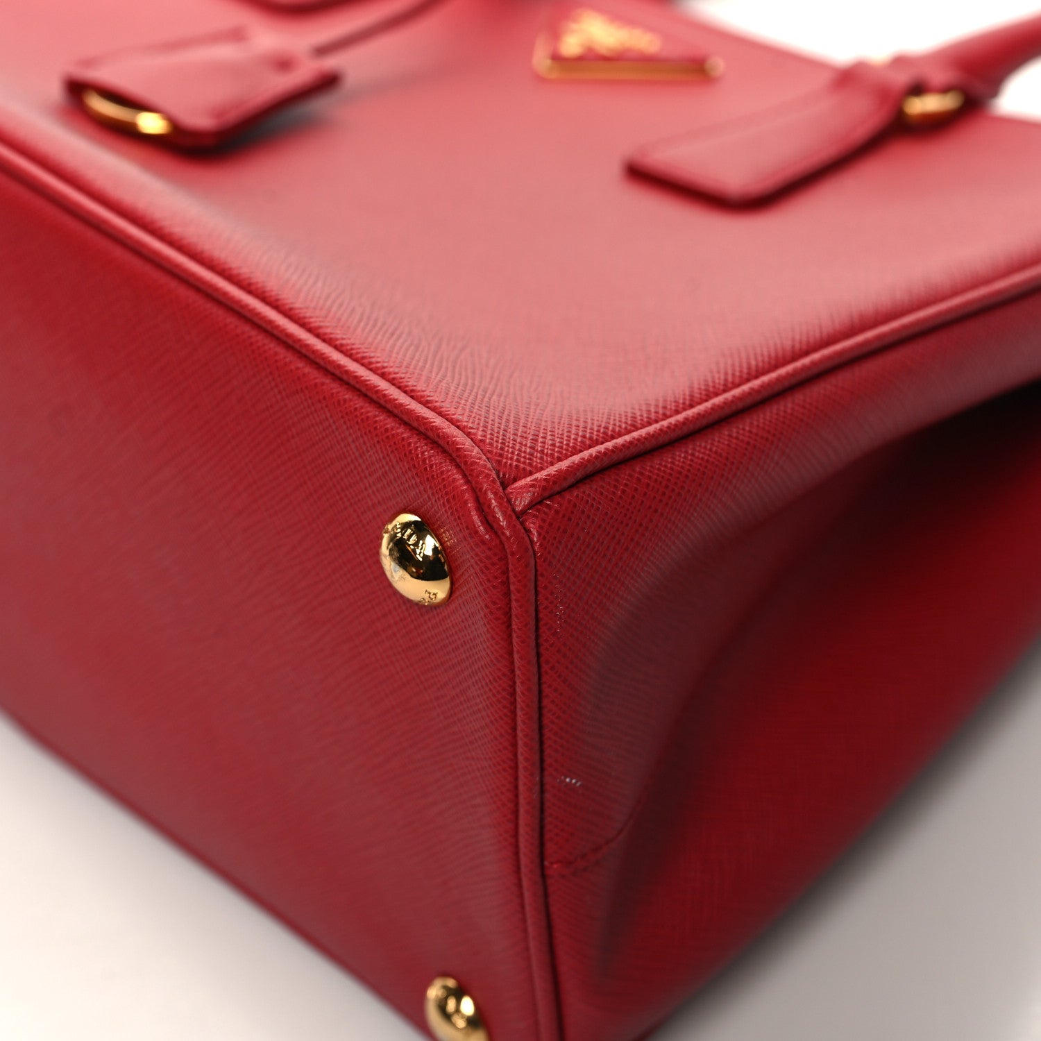 Prada Saffiano Small Galleria Double Zip Tote Fuoco 9 of 11