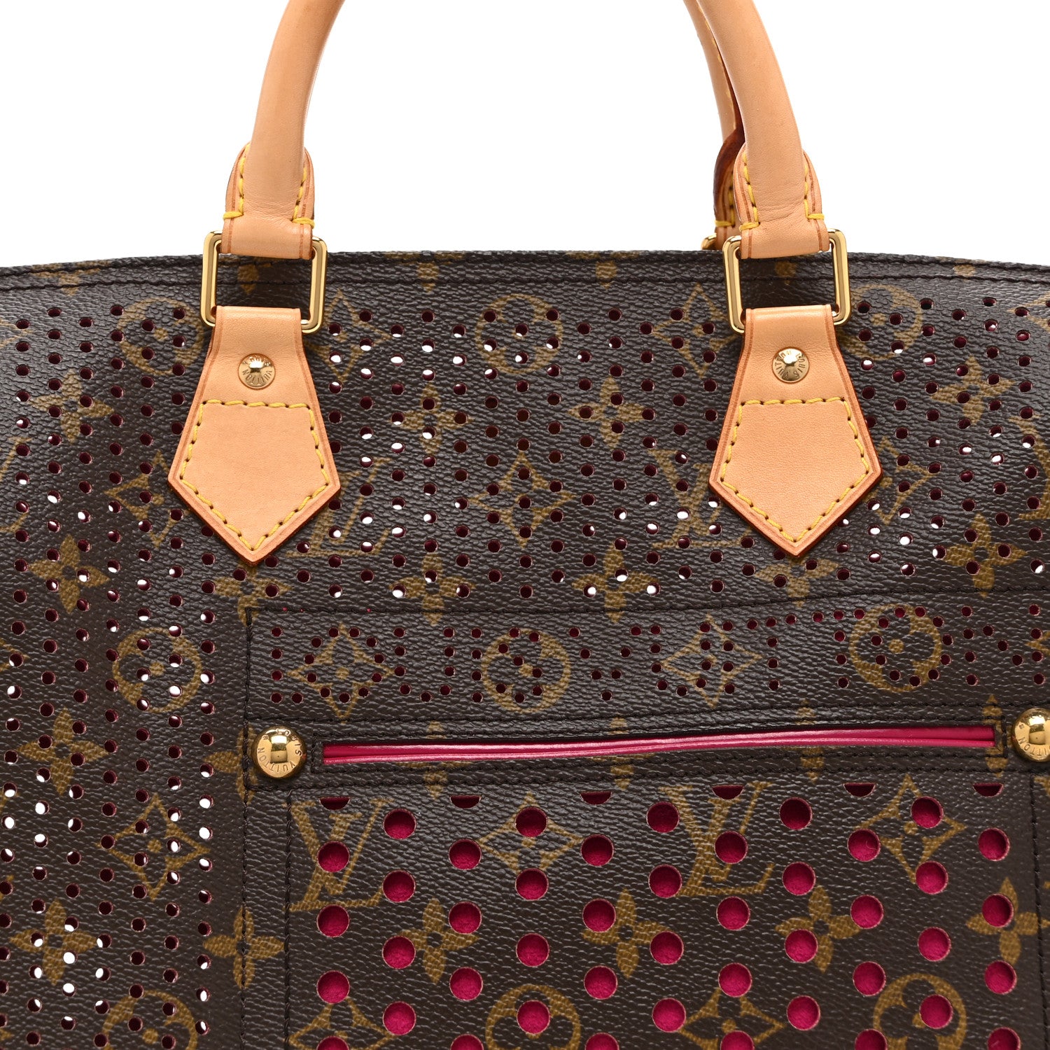 Louis Vuitton Monogram Perforated Speedy 30 Fuchsia 8 of 10