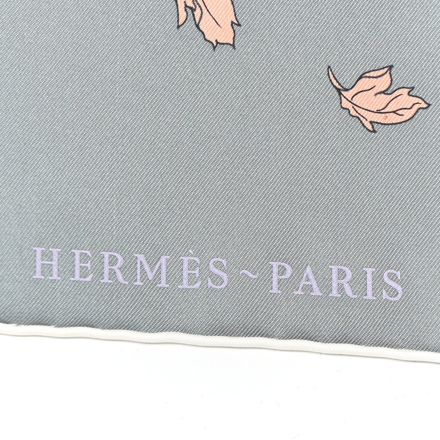 Silk Robe Legere Scarf 90 Gris Corail Rose Pourpre