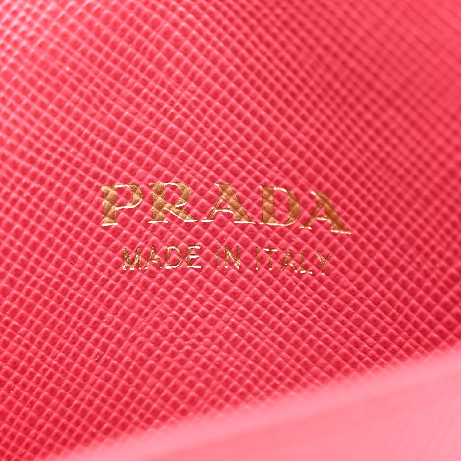 Prada Saffiano Metal Flap Card Holder Peonia 6 of 8