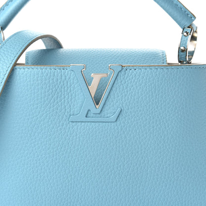 Louis Vuitton Taurillon Capucines BB Light Blue 9 of 9