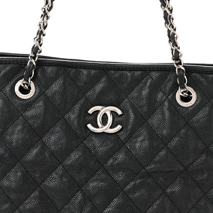 Chanel Caviar Quilted French Riviera Tote Black 7 of 13