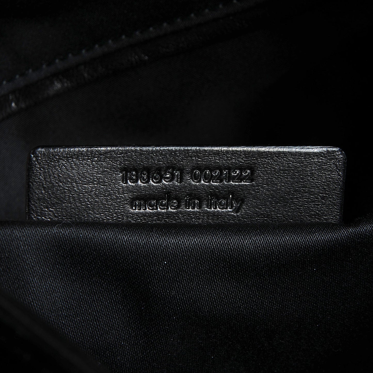 Textured Patent Large Y-Mail Tote Black