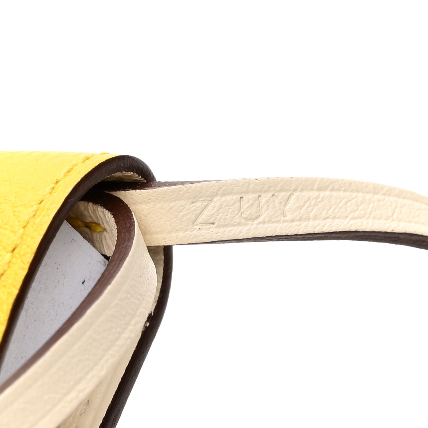 Hermes Evercolor Swift Verso Ulysse Nano Bag Charm Jaune de Naples