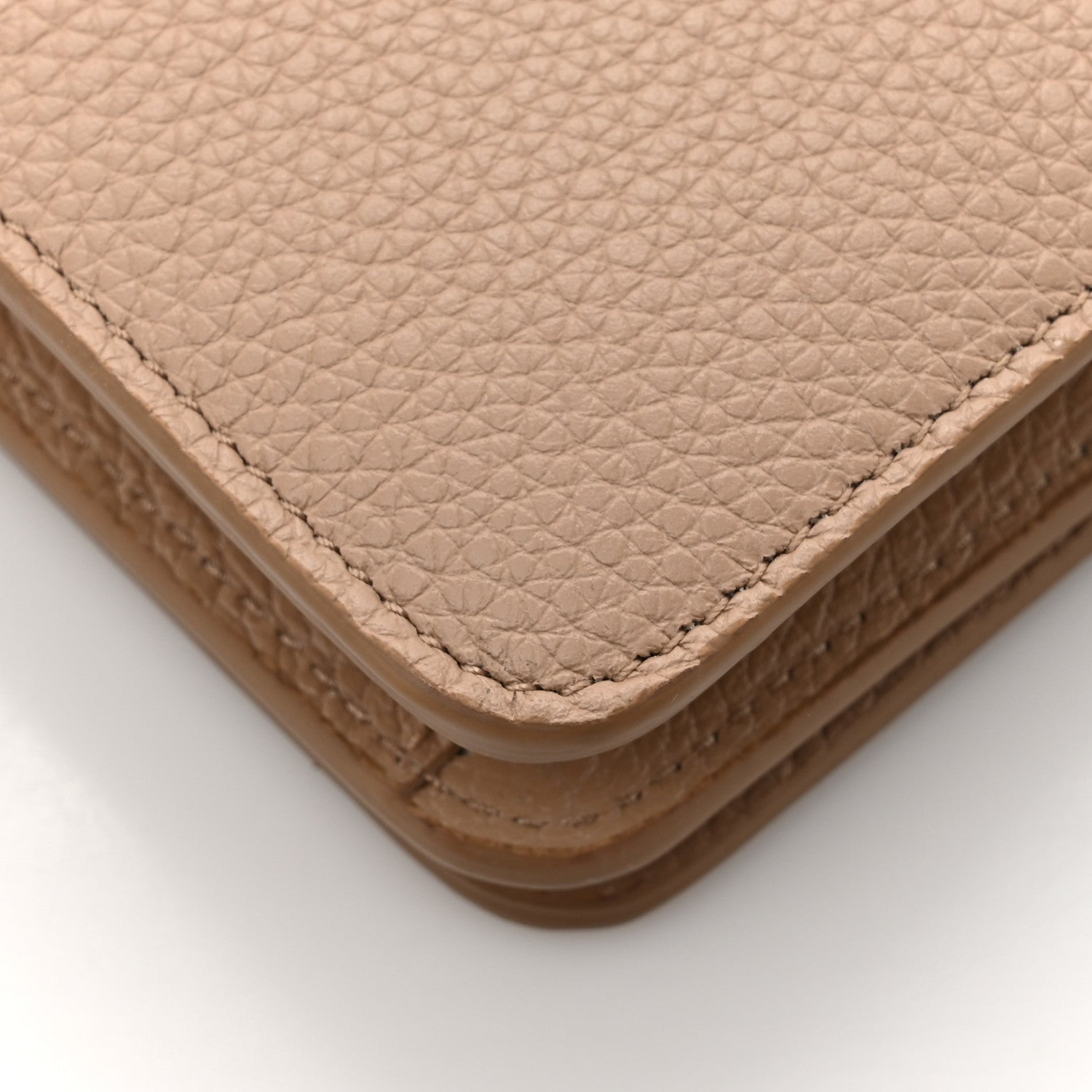 Prada Vitello Daino Metal Chain Wallet Cammeo 15 of 16