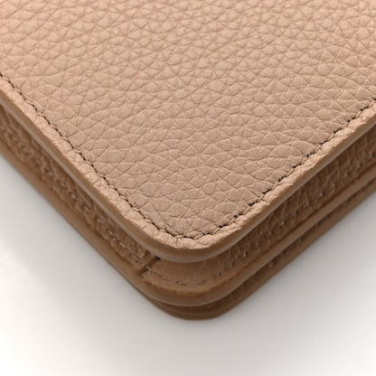 Prada Vitello Daino Metal Chain Wallet Cammeo 15 of 16