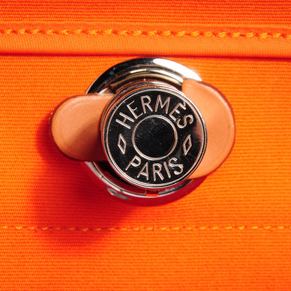 Hermes Toile Herbag Zip 31 PM Orange 5 of 19