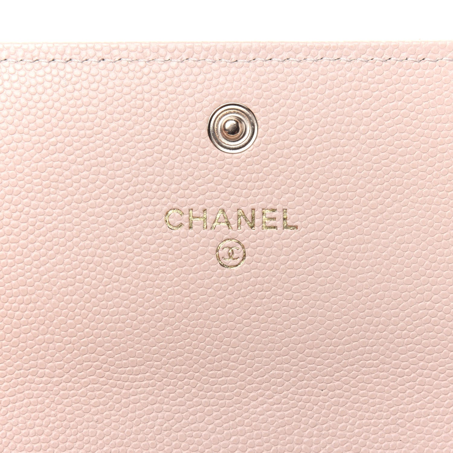 Chanel Caviar Quilted Pearl Coco Candy Wallet Light Pink 6 of 12
