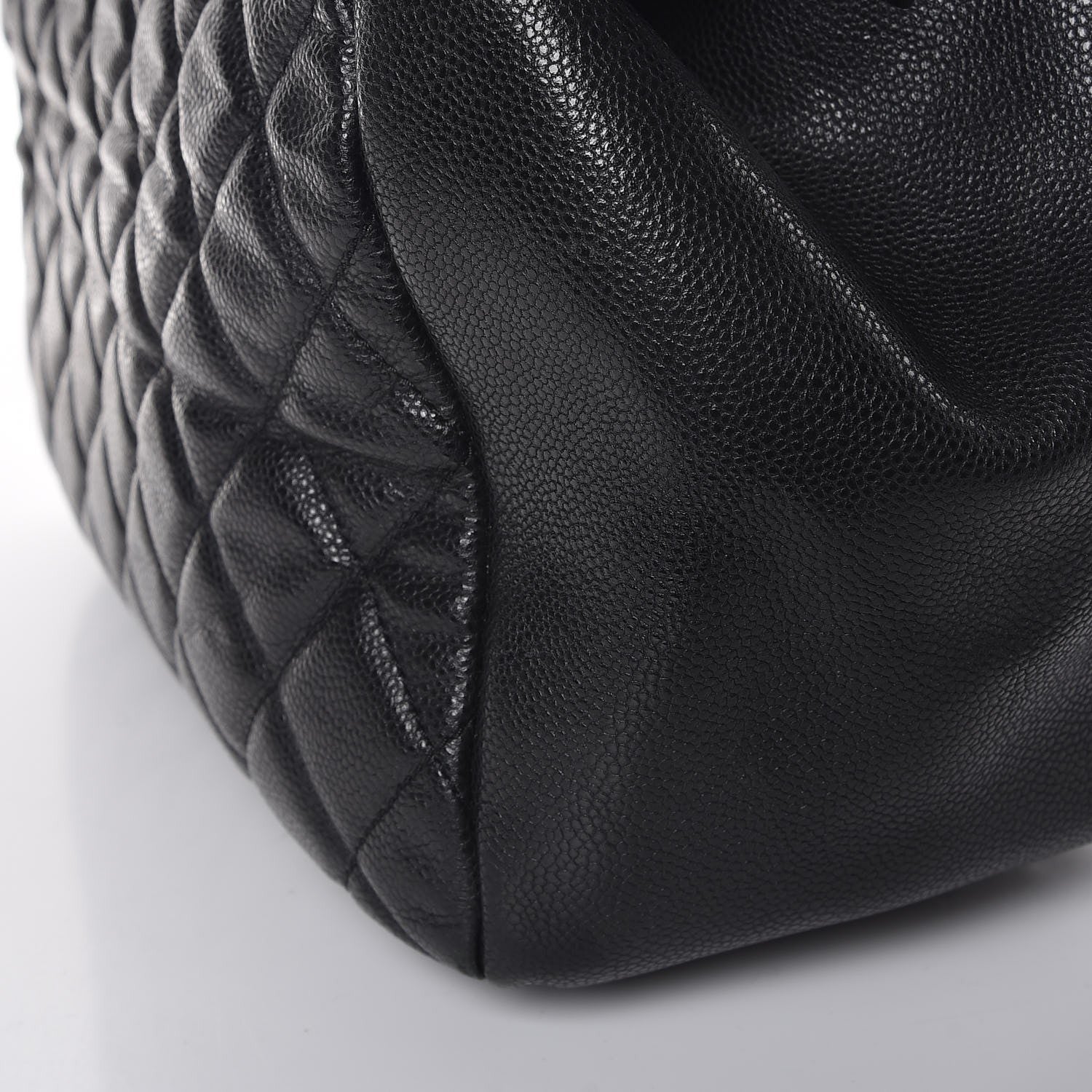 Chanel Caviar Quilted Framed Bowling Bag Black 10 of 15