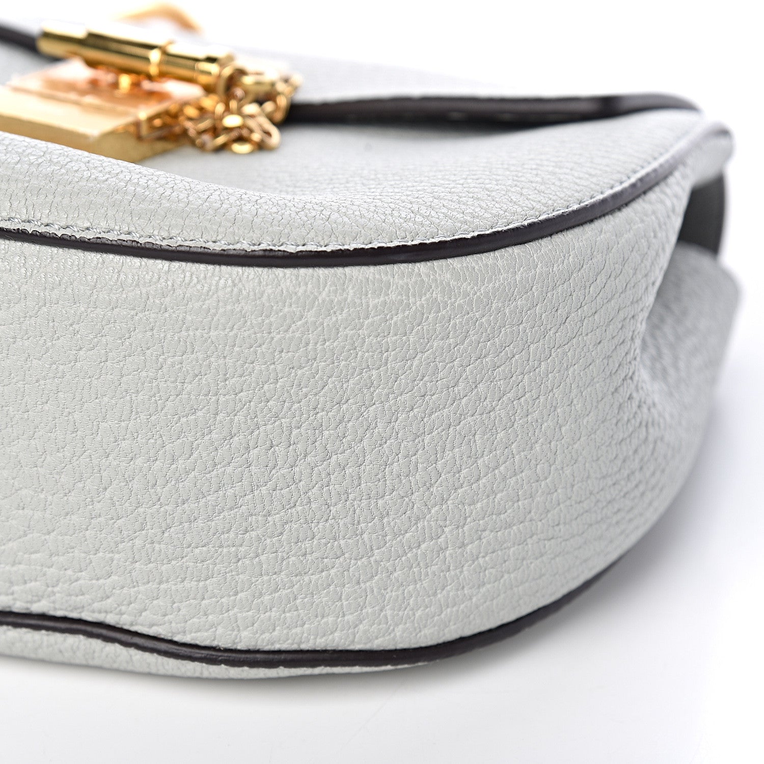 Chloe Grained Lambskin Drew Shoulder Bag Airy Grey 11 of 15