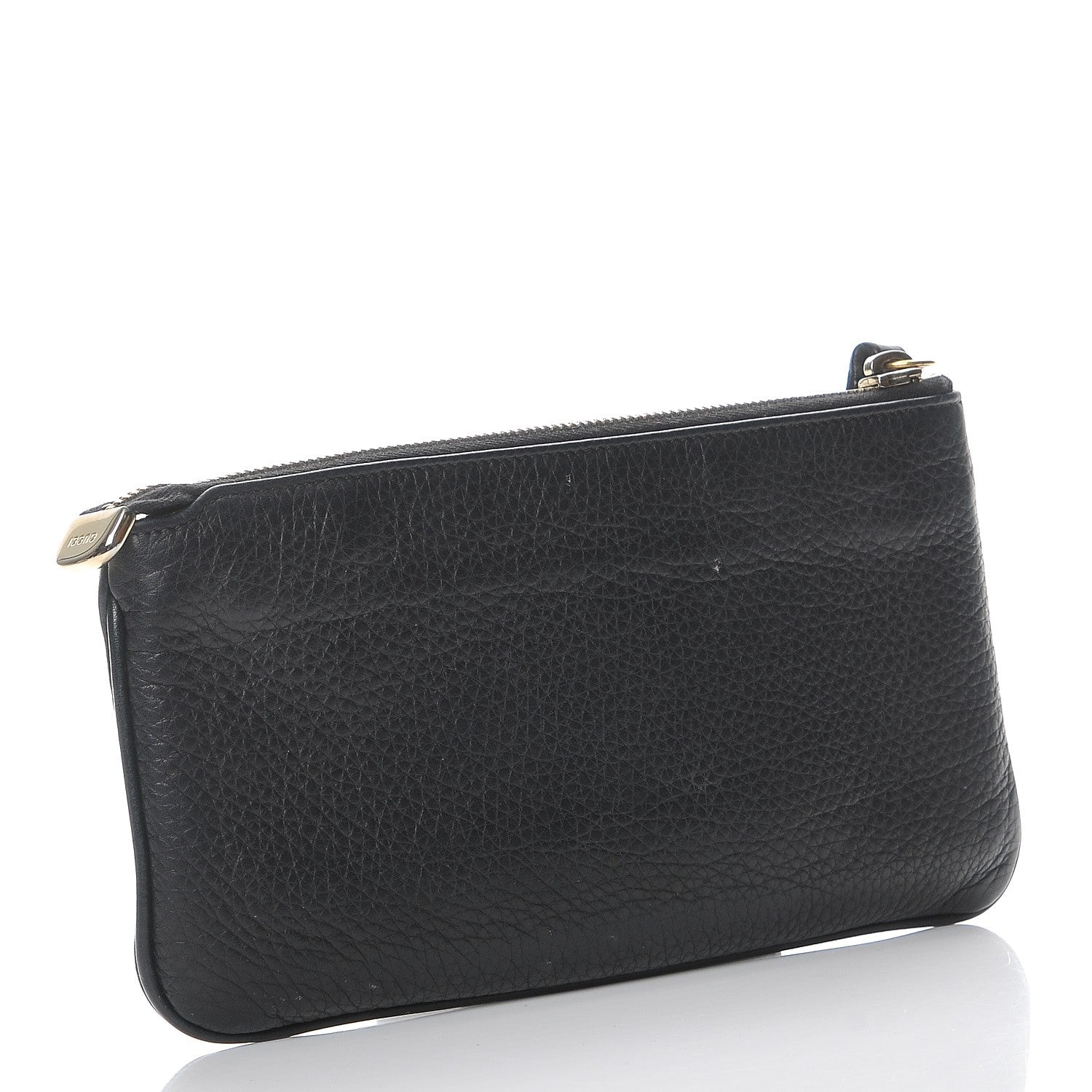 Gucci Pebbled Calfskin Soho Wristlet Black 3 of 9