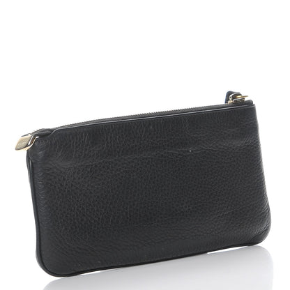 Gucci Pebbled Calfskin Soho Wristlet Black 3 of 9
