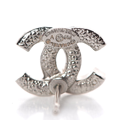 Chanel Crystal Mini Timeless CC Earrings Silver 3 of 4