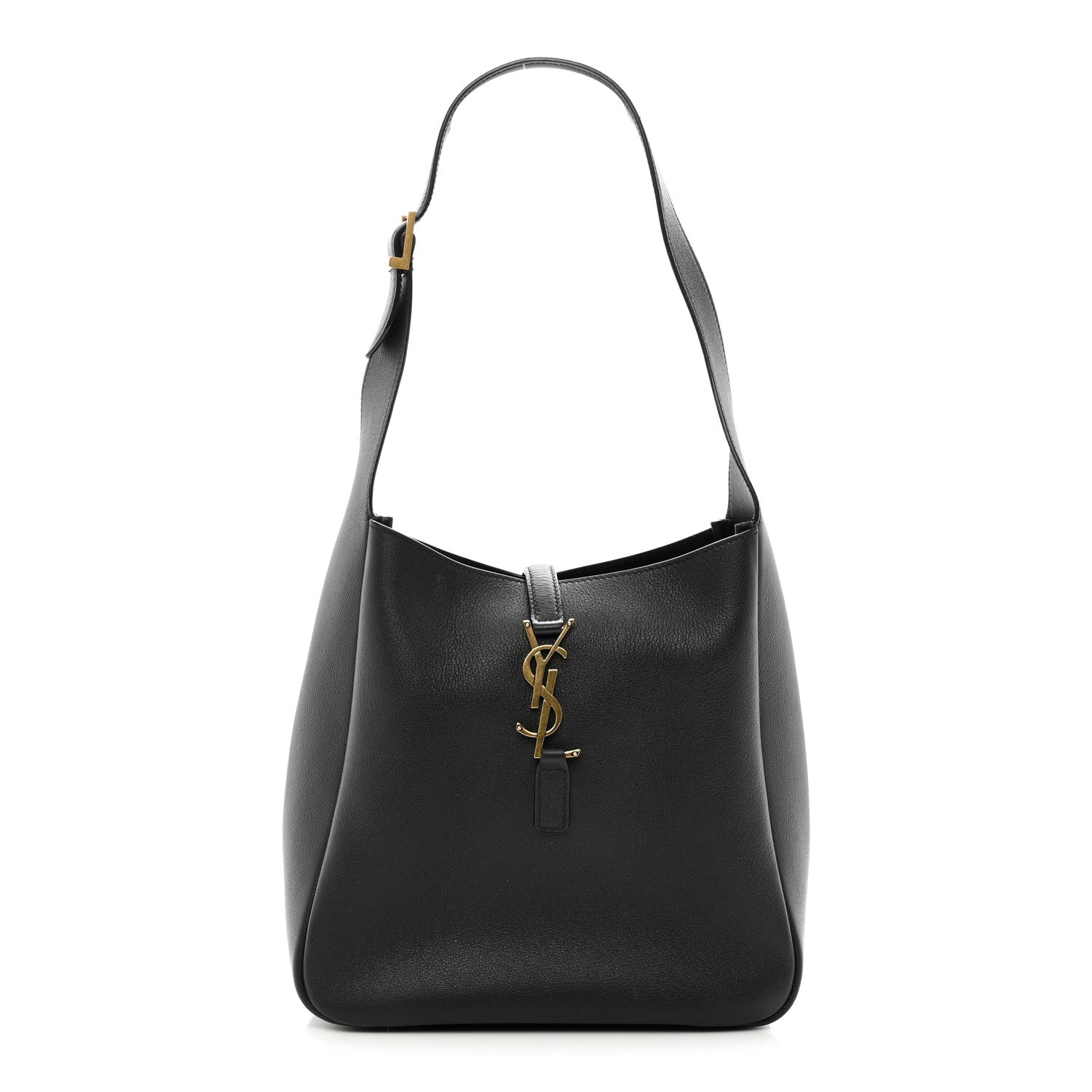 Saint Laurent Smooth Calfskin Small Le 5 A 7 Soft Hobo Black 1 of 9