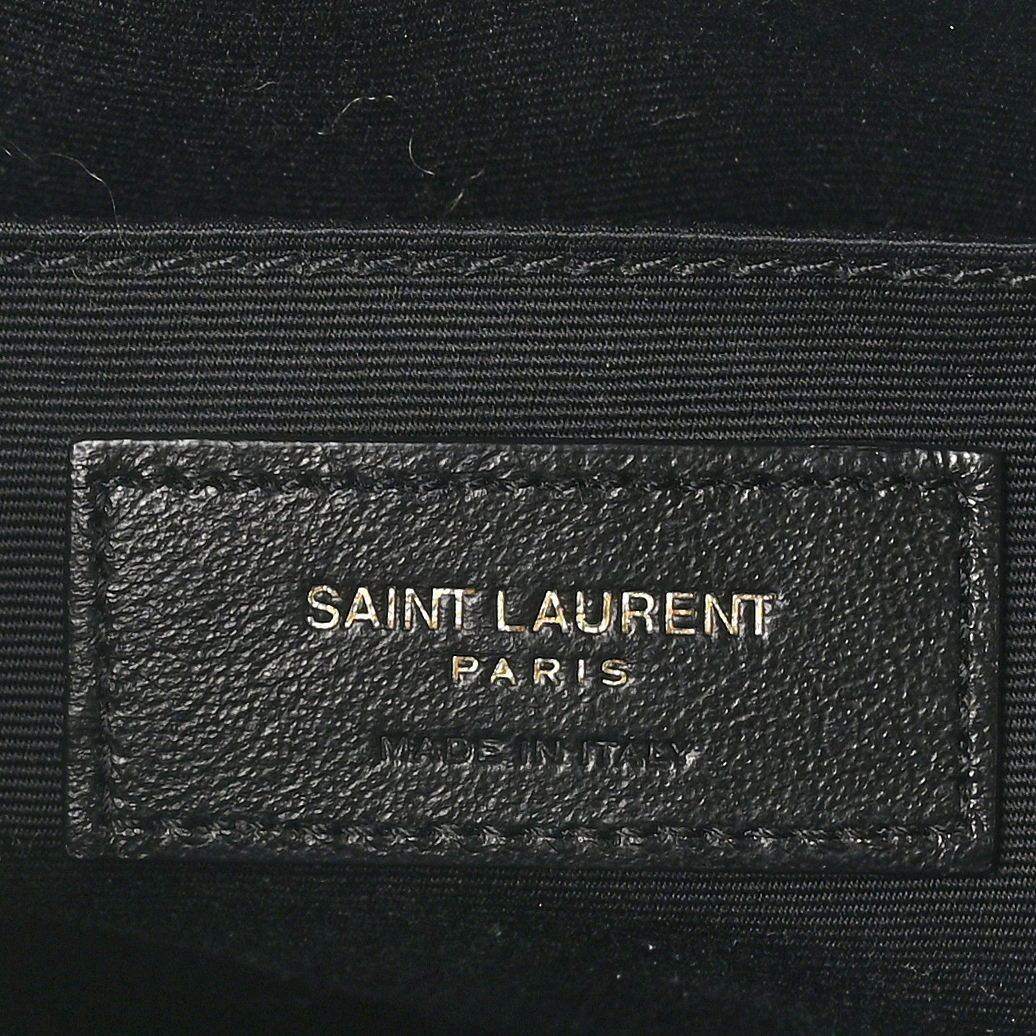 Saint Laurent Patent Calfskin Crocodile Embossed Monogram Lou Camera Bag Black 6 of 10
