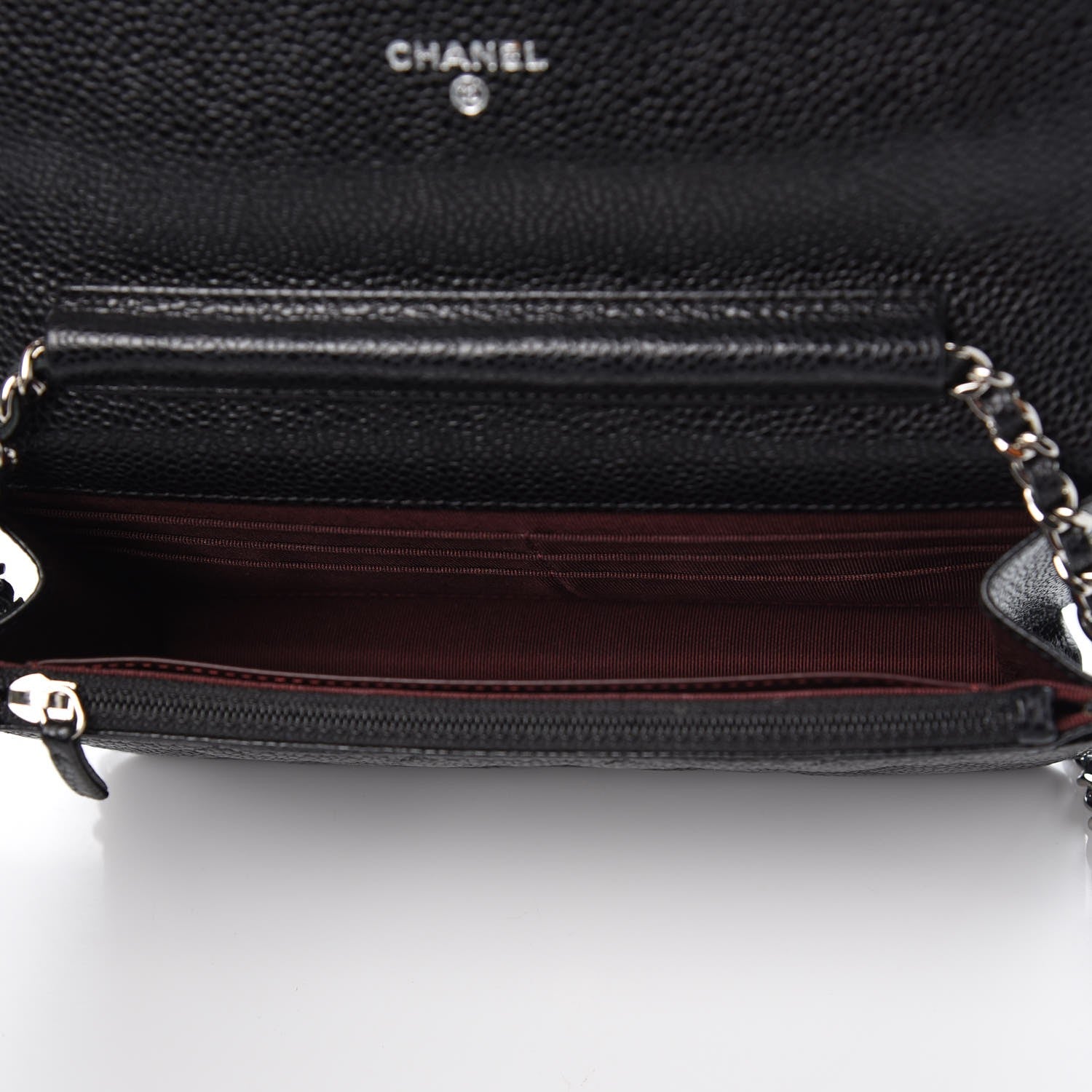 Chanel Caviar Quilted Wallet On Chain WOC Black 5 of 9