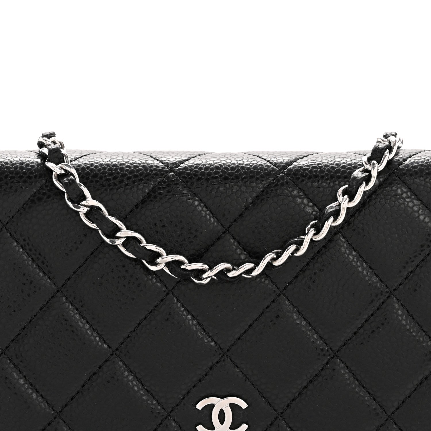 Chanel Caviar Quilted Wallet on Chain WOC Black 9 of 12