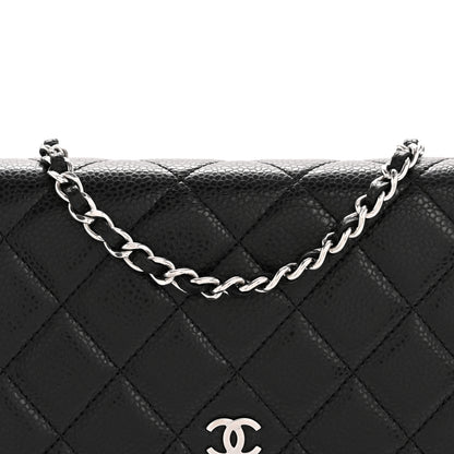 Chanel Caviar Quilted Wallet on Chain WOC Black 9 of 12