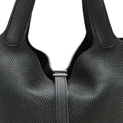 Hermes Taurillon Clemence Picotin Lock 22 MM Black 8 of 12