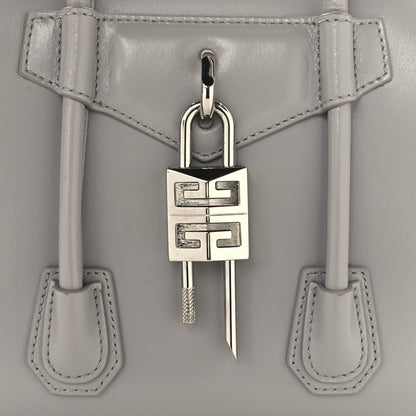 Givenchy Box Calfskin Mini Lock Antigona Shoulder Bag Cloud Grey 8 of 16