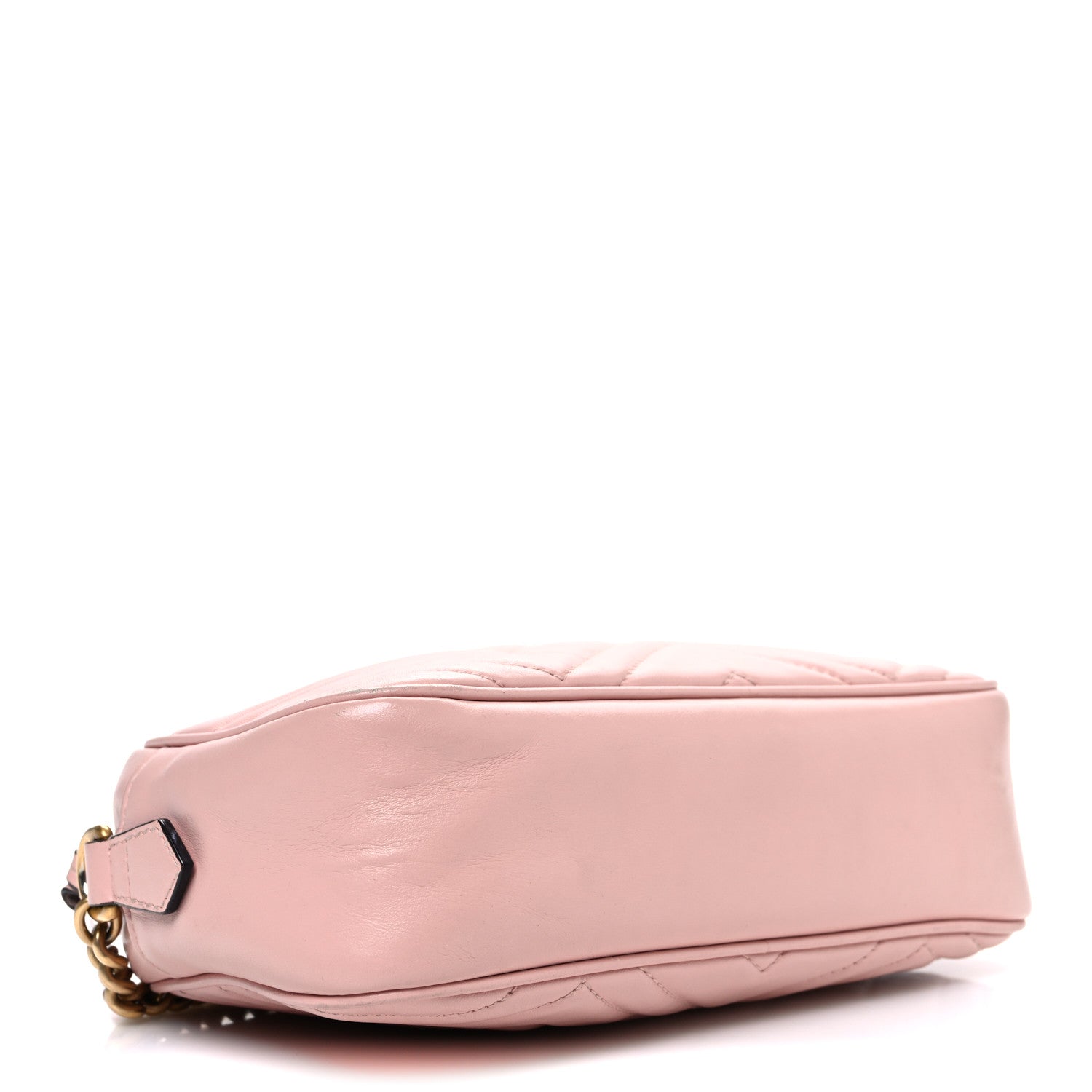 Gucci Calfskin Matelasse Small GG Marmont Chain Shoulder Bag Perfect Pink 4 of 12