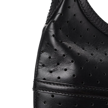 Gucci Perforated Calfskin Reins Hobo Black 13 of 13