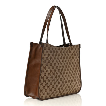 Gucci Monogram Horsebit 1955 Tote Bag Beige Brown Sugar 3 of 11