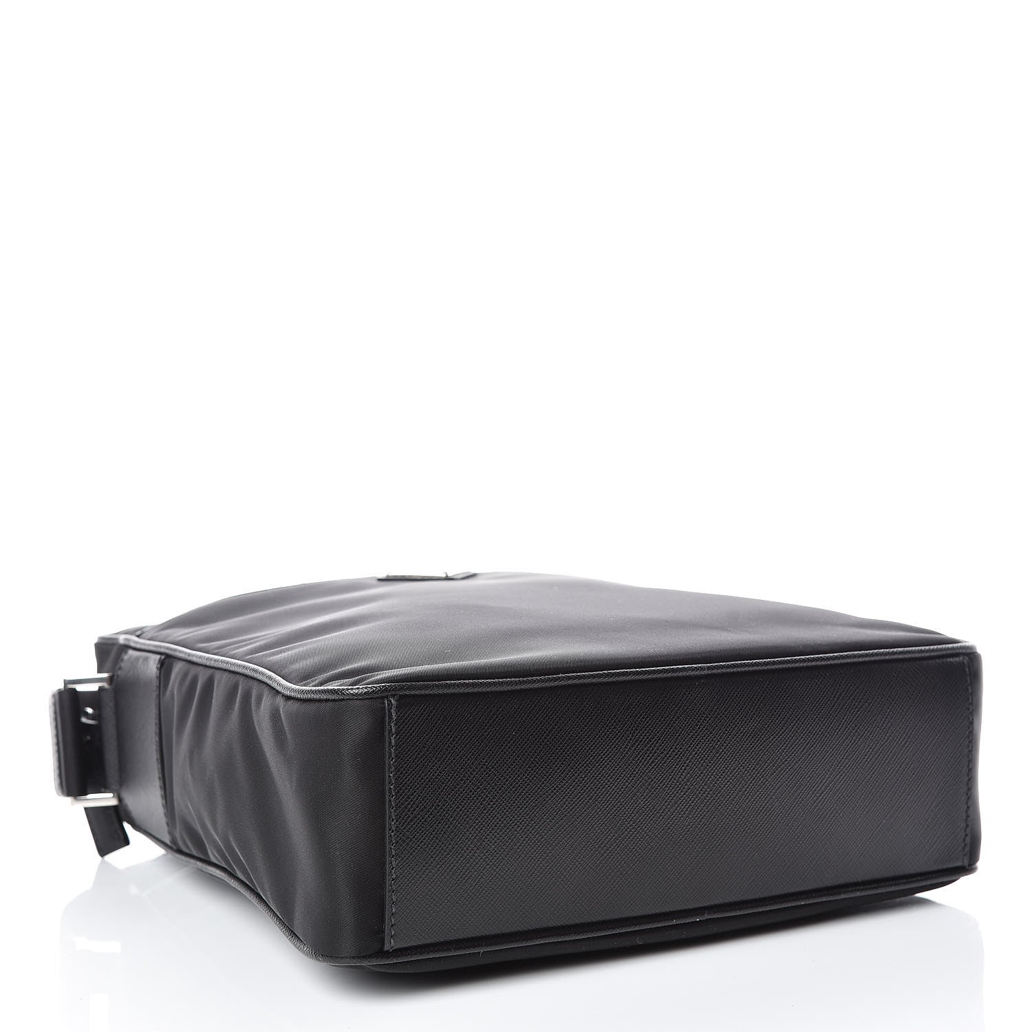 Prada Nylon Saffiano Flat Messenger Bag Black 4 of 9
