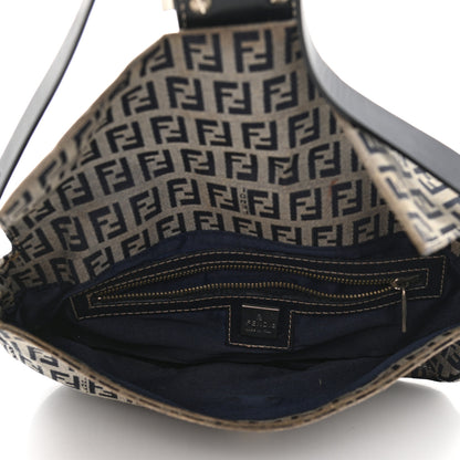 Fendi Zucchino Baguette Navy 5 of 10