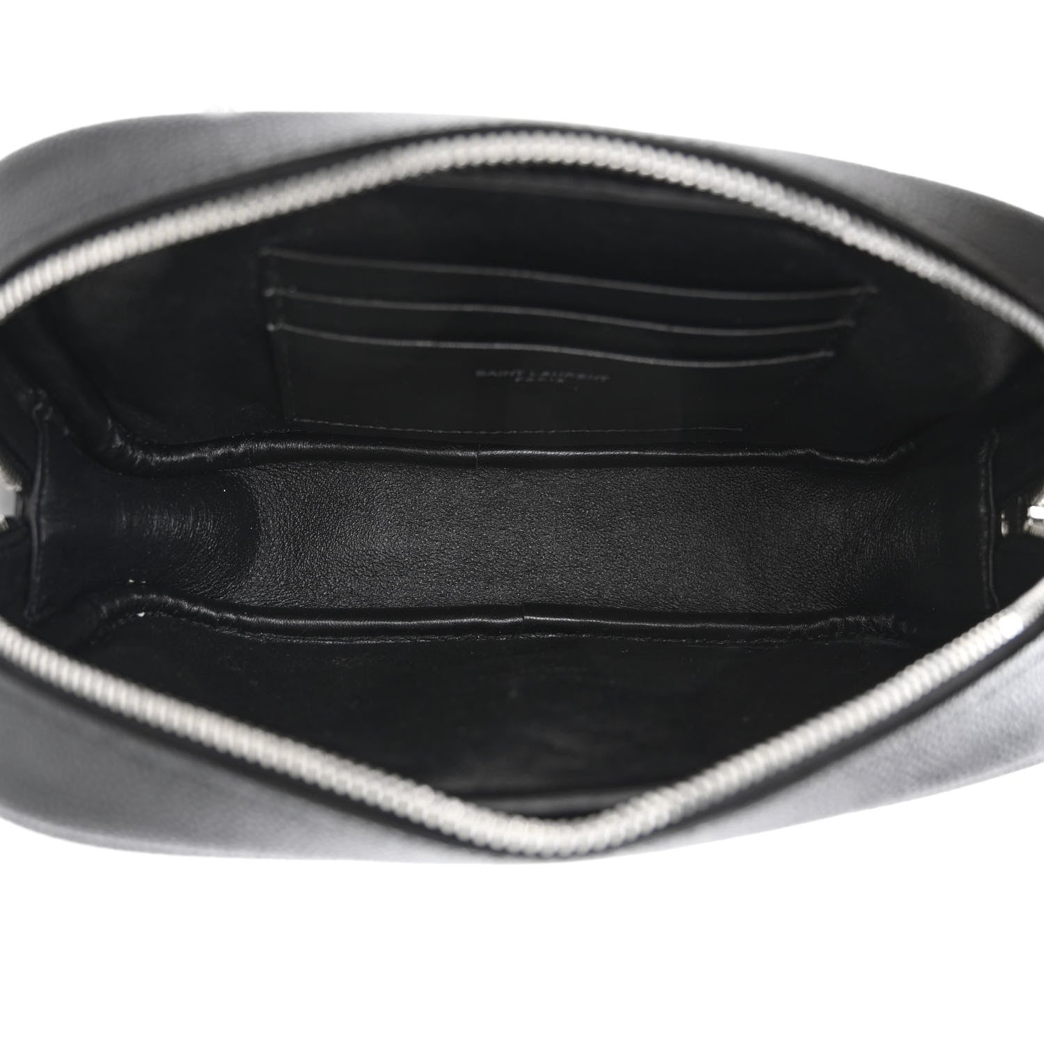 Saint Laurent Grain De Poudre Matelasse Monogram Mini Lou Camera Bag Black 5 of 11
