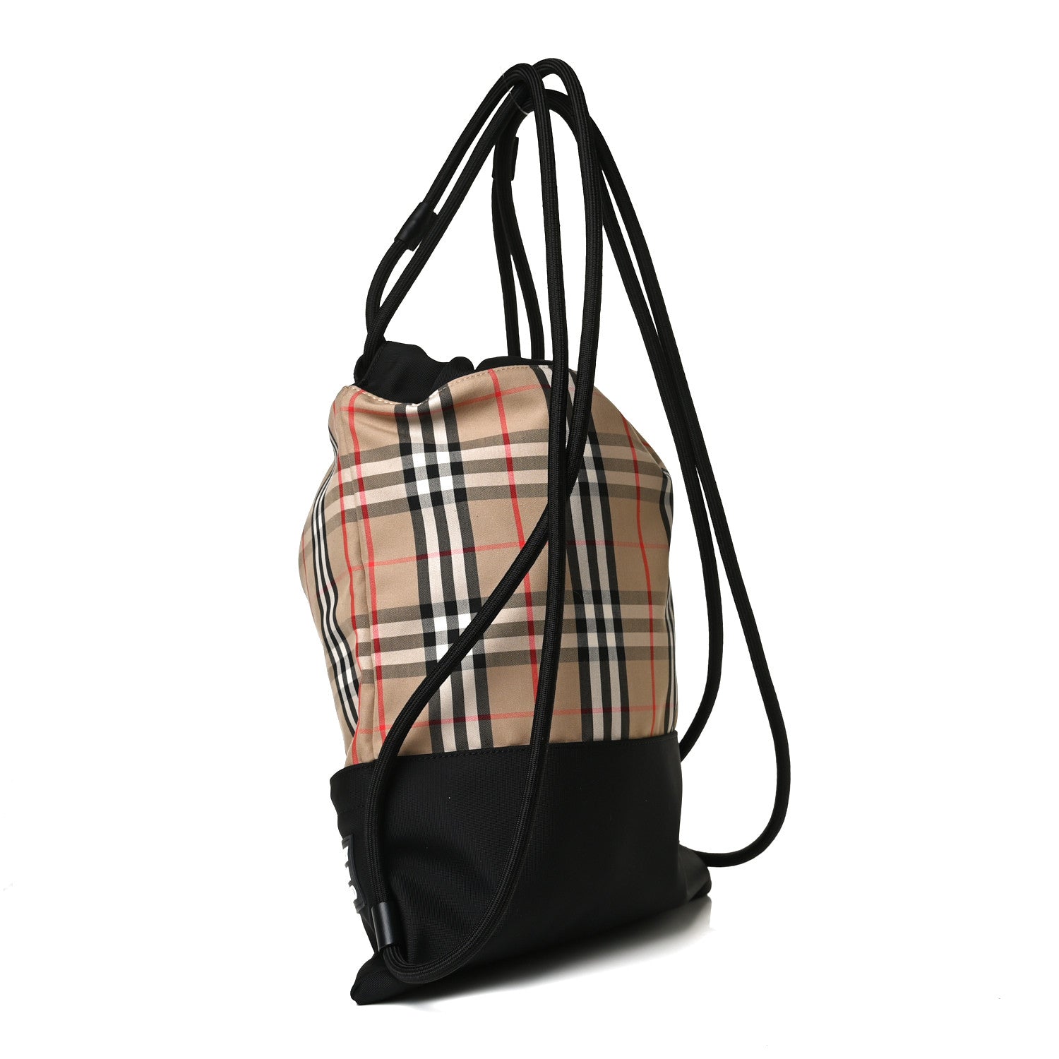 Burberry Printed Canvas Drawstring Bachpack Black 2 of 11