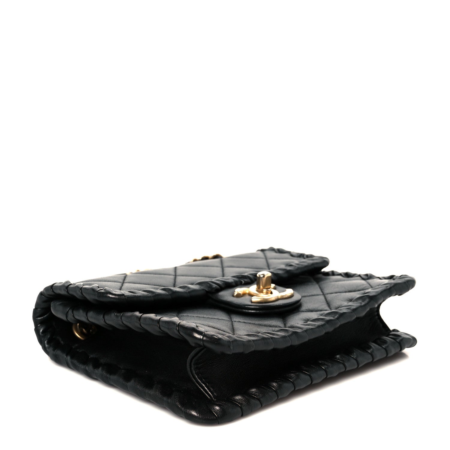 Chanel Calfskin Braided Mini My Own Frame Flap Black 4 of 12