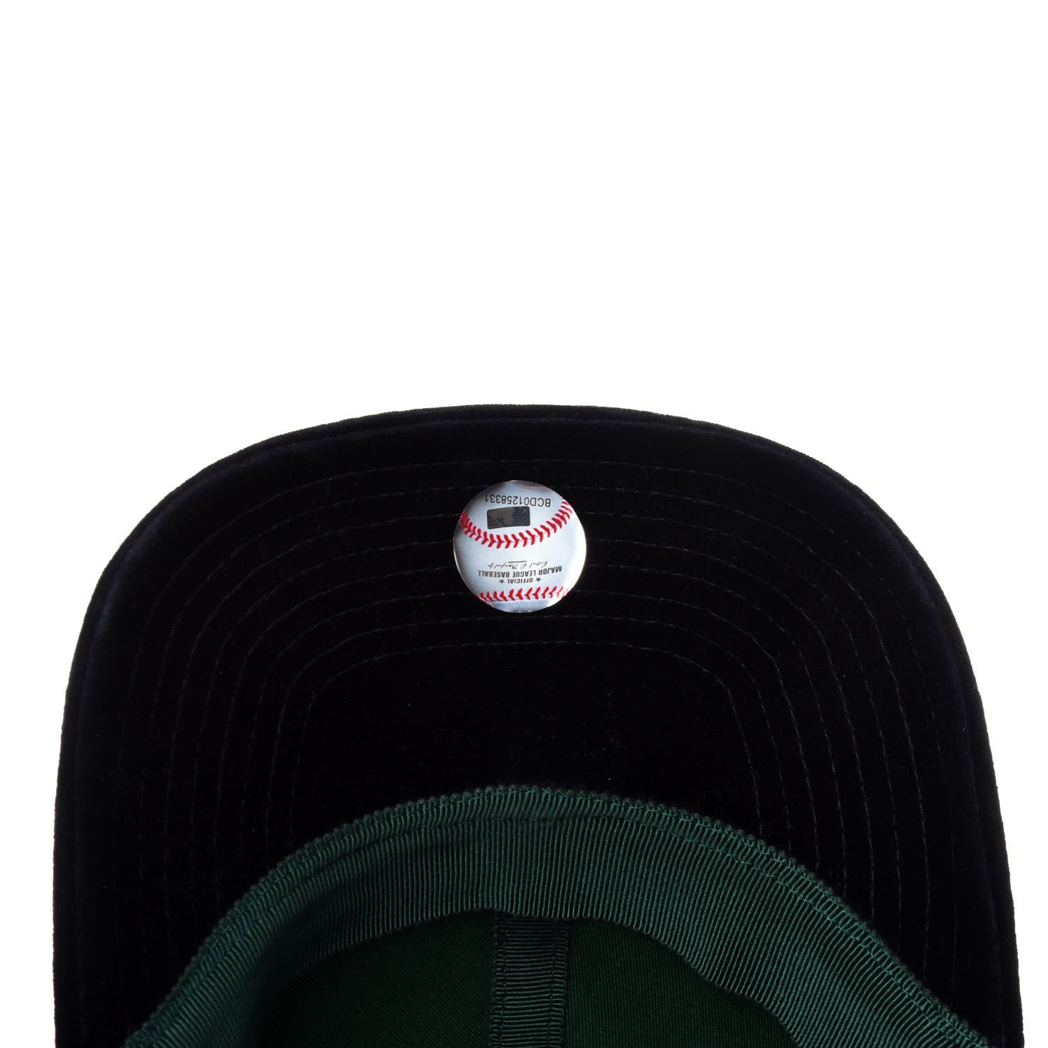 Gucci X MLB Velvet LA Dodgers Embroidered Baseball Hat 55-59 Midnight 7 of 9