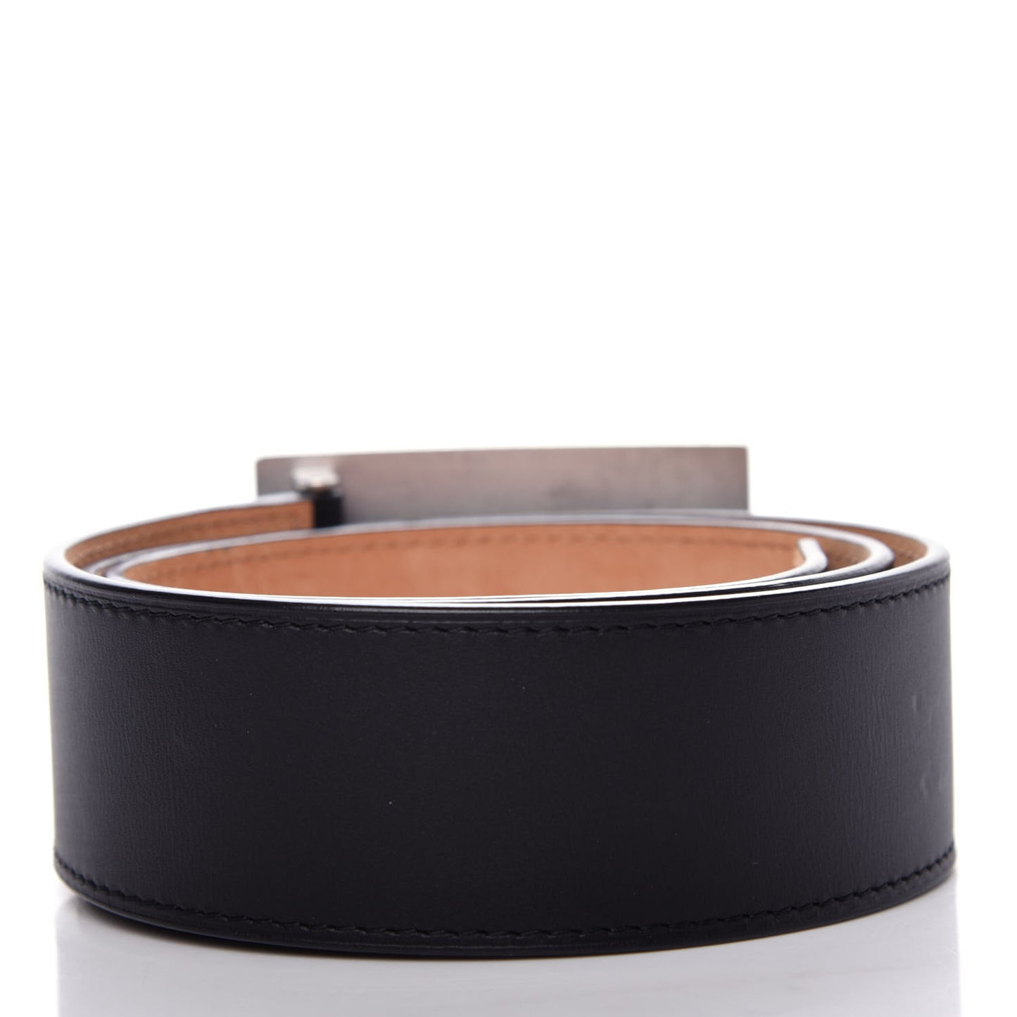 Calfskin Jeans Belt 90 36 Black