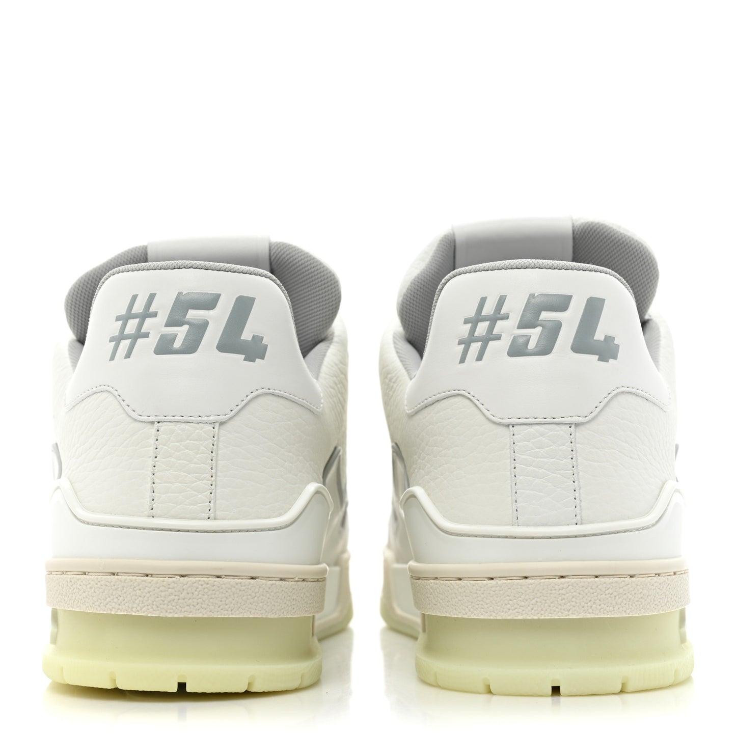 Calfskin Mens LV Trainer Sneakers 9.5 White