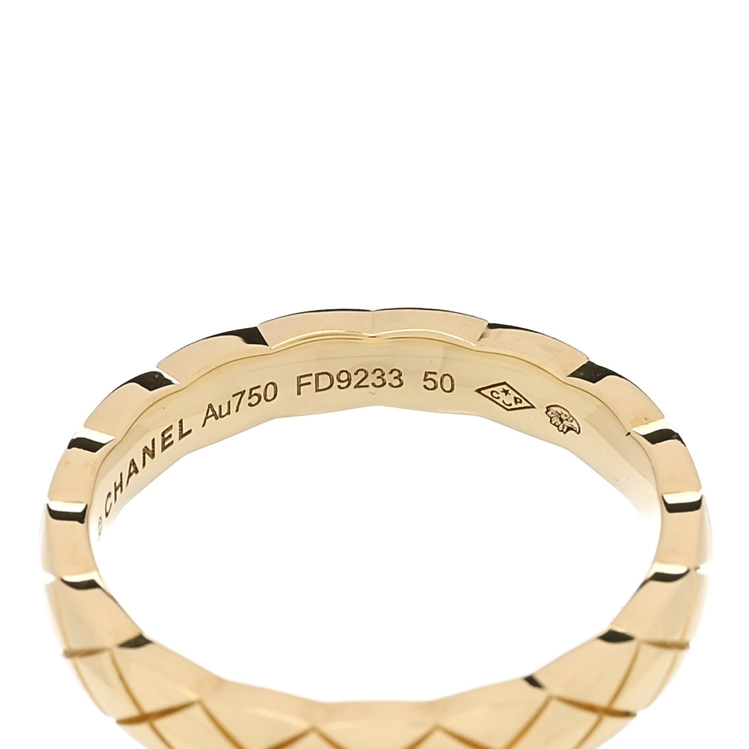 Chanel 18K Yellow Gold Mini Coco Crush Ring 50 5.25 1854892