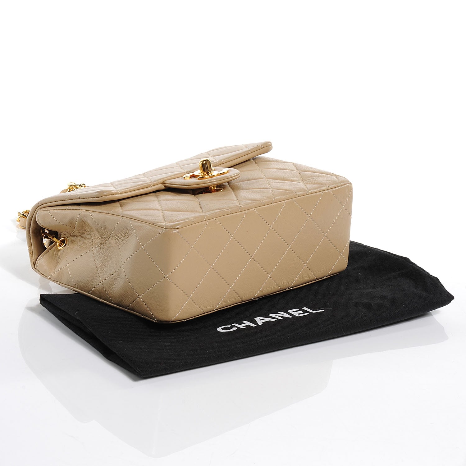 Chanel Lambskin Mini Square Flap Beige 4 of 7