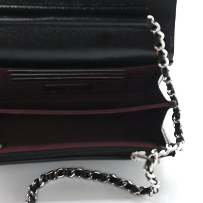 Chanel Caviar Quilted Mini Wallet On Chain WOC Black 4 of 8