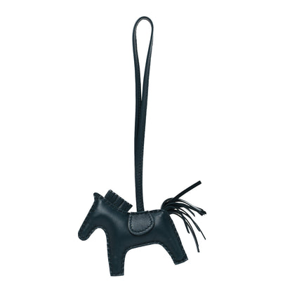 Hermes Milo Lambskin Grigri Rodeo Horse Bag Charm PM Vert Cypress 1 of 3
