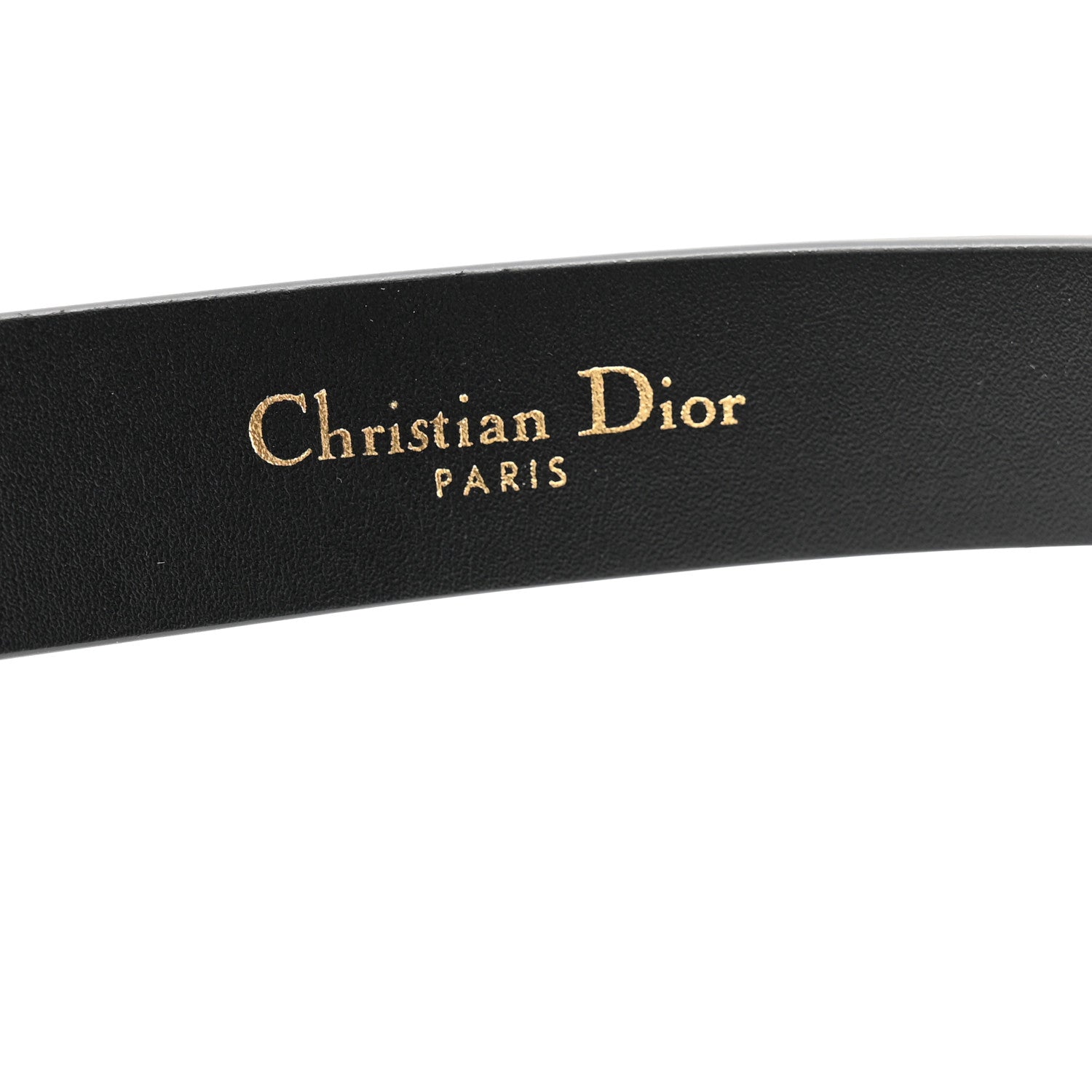 Christian Dior Calfskin Saddle Belt 80 32 Black 5 of 7
