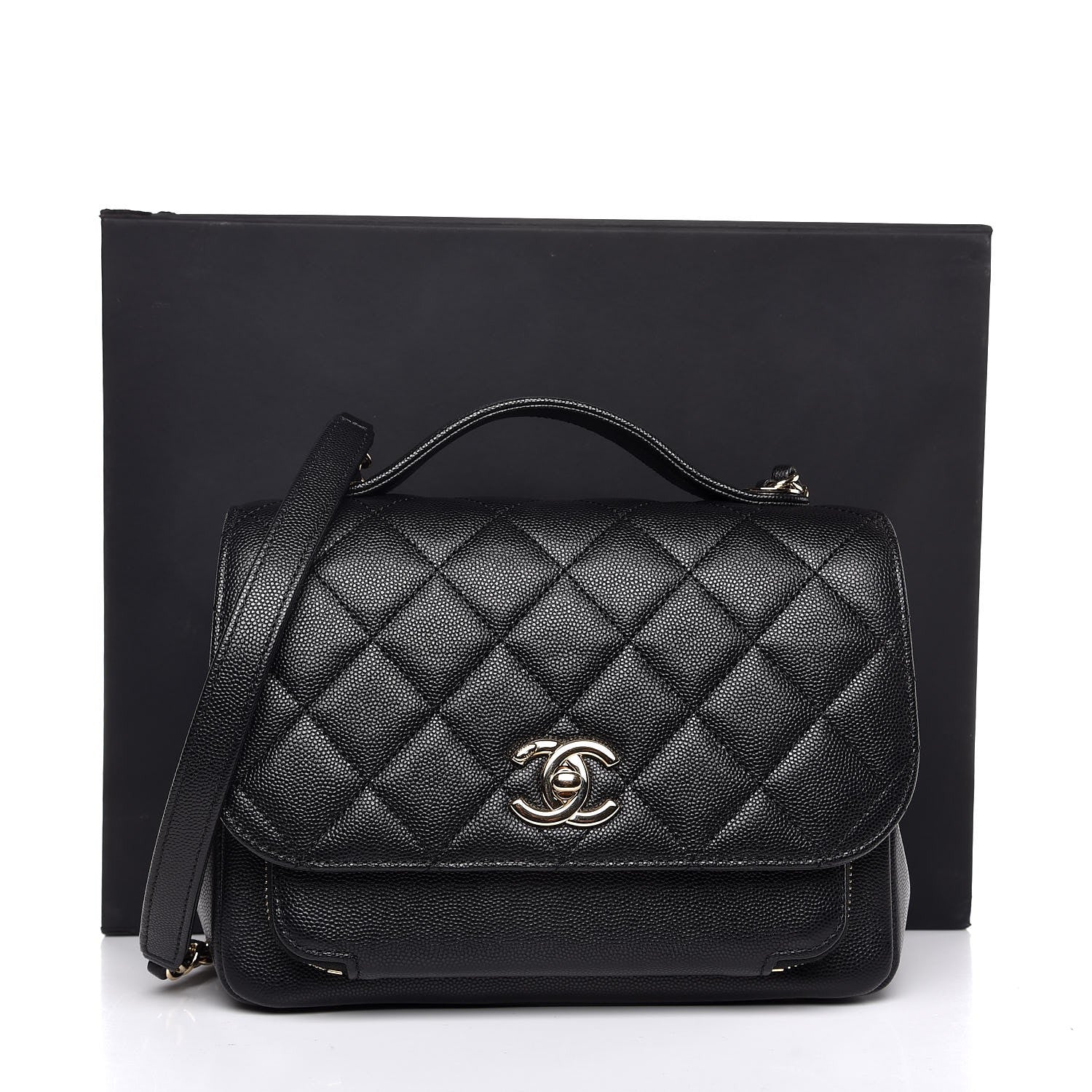 Chanel Caviar Quilted Medium Business Affinity Flap Black 8 of 8