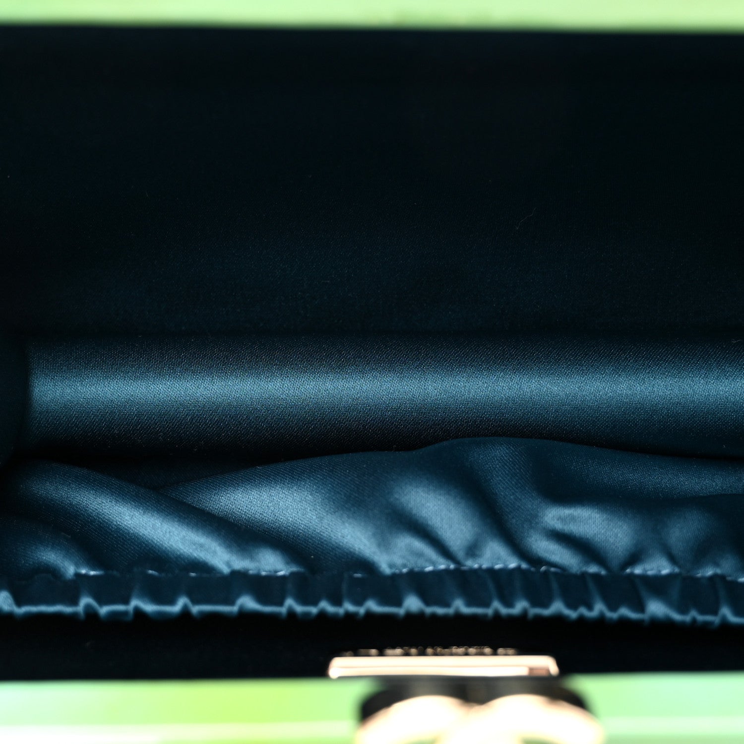 Chanel Patent Frame Chocolate Bar Clutch Light Blue 5 of 7