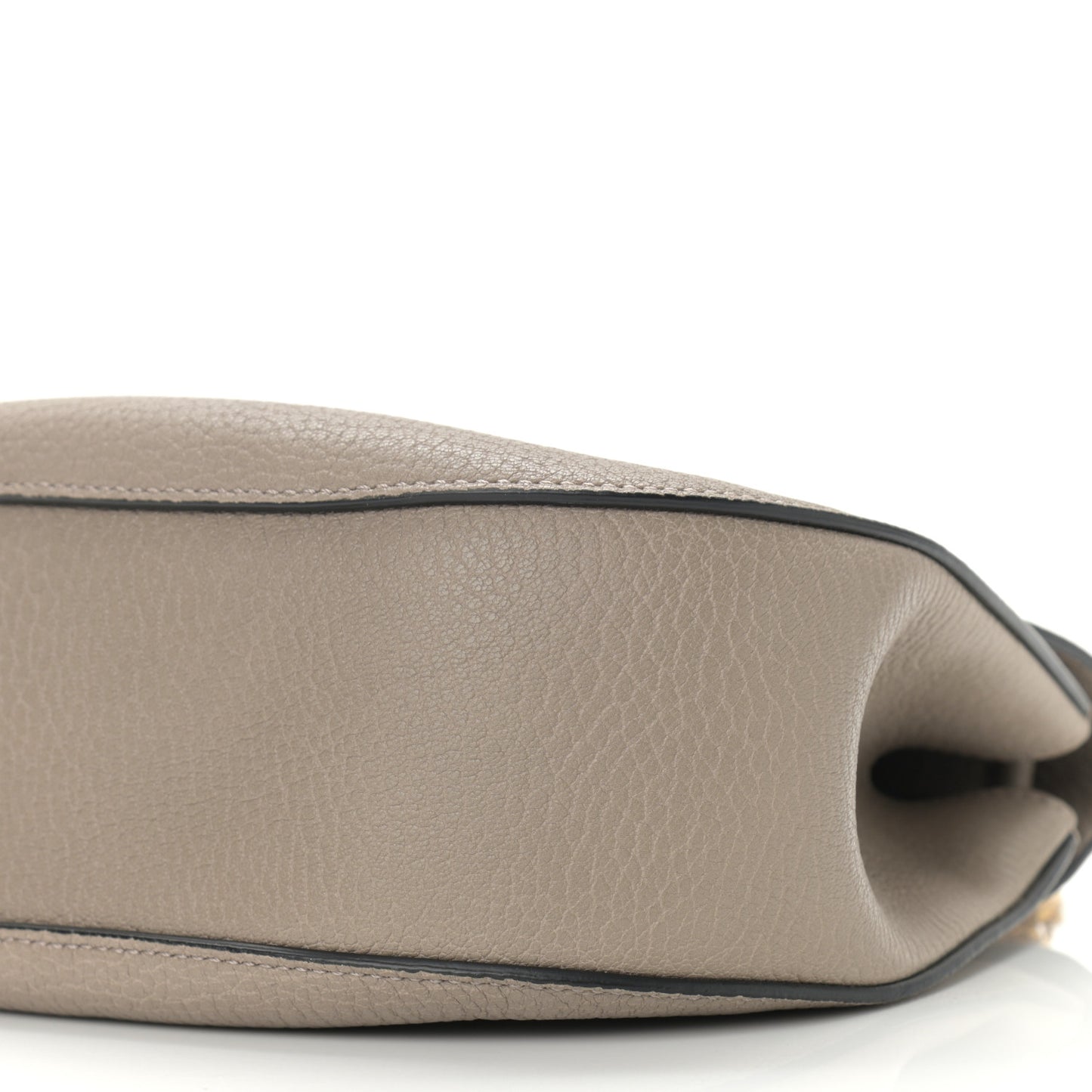 Grained Lambskin Drew Shoulder Bag Motty Grey