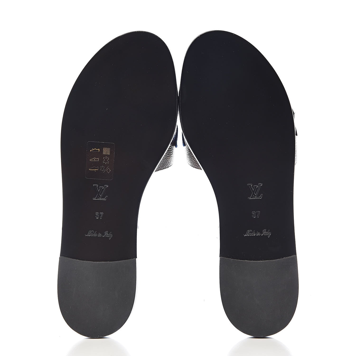 Louis Vuitton Calfskin Monogram Heart Flat Mules 37 Cacao 5 of 9