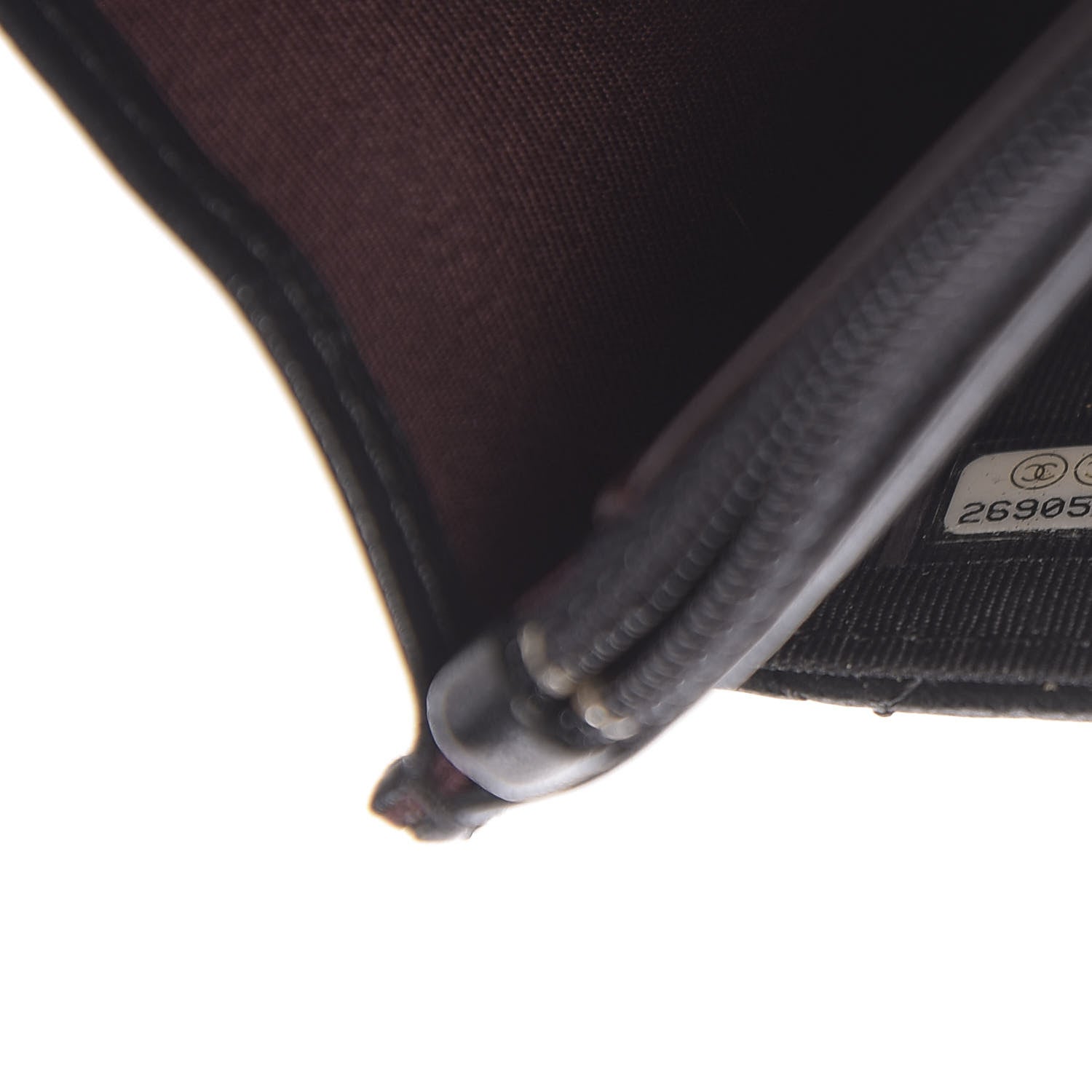 Chanel Lambskin Quilted Wallet On Chain WOC Black 8 of 12