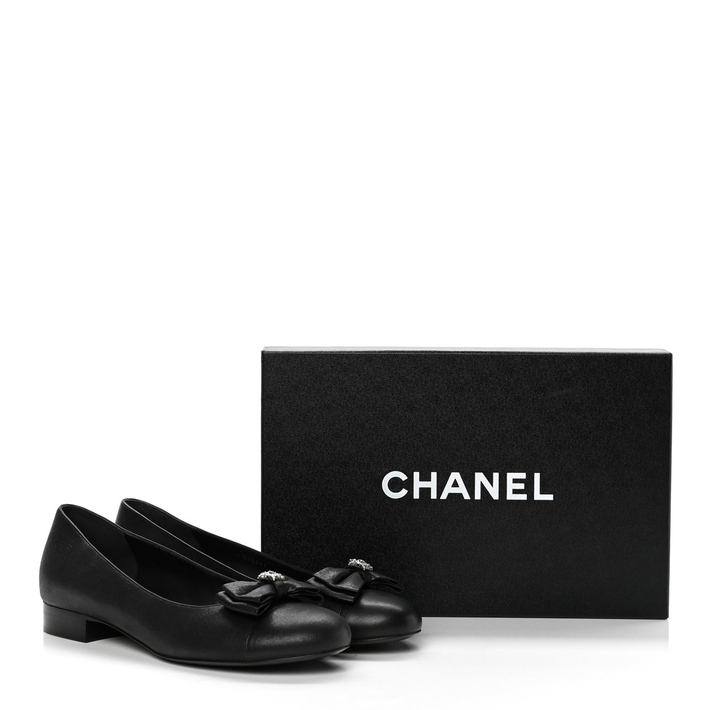 Buffalo Glitter Bow Ballerina Flats 38.5 Black